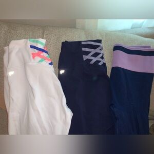 3 fabletics leggings size large